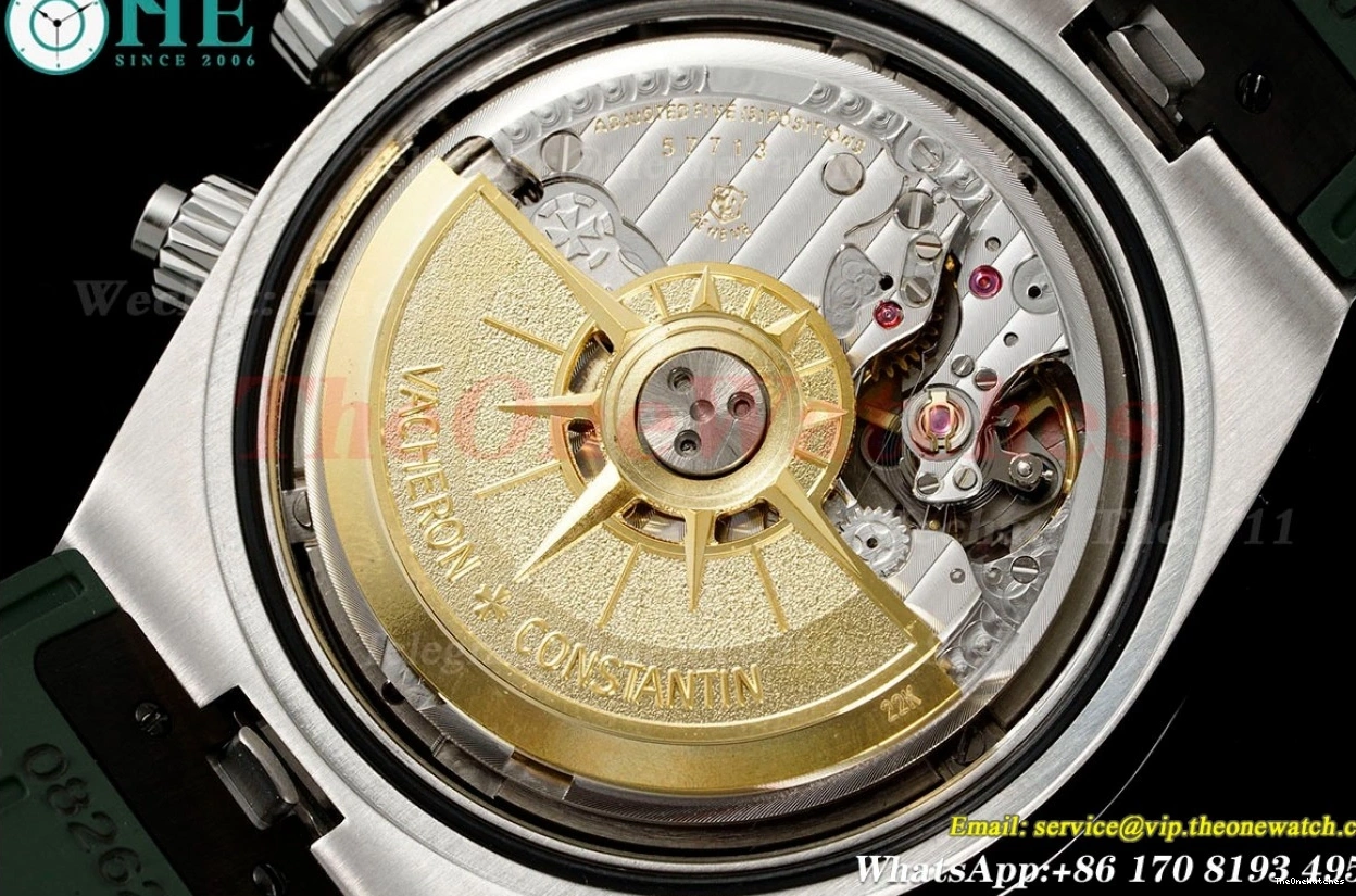 Overseas 5520V RU Dial 8F A7750 Green 41mm SS Mod 0309